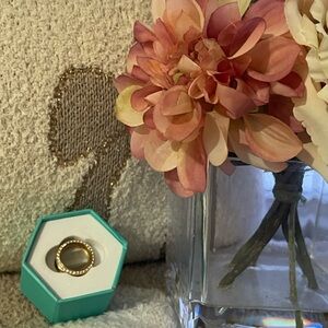 Origami Owl Gold tone Ring I love my dog